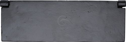 Click Here To Enlarge This Photo Of FB862 348 M.Marcus Black Iron Rustic Interior Letterflap 348mm x 88mm