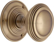 GOO986-AT Heritage Brass Mortice Knob on Rose Goodrich Design Antique Brass Finish