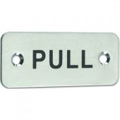 FPA1301SSS - Carlisle Brass Eurospec 'Pull' Symbol 30 x 75mm Satin Stainless Steel