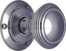 GOO986-PC Heritage Brass Mortice Knob on Rose Goodrich Design Polished Chrome Finish