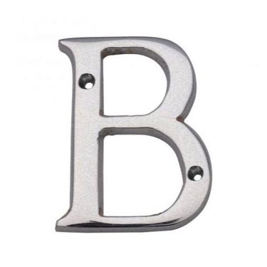 Click Here To Enlarge This Photo Of NBSC - Carlisle Brass Letter Face Fix (B) 53mm Satin Chrome