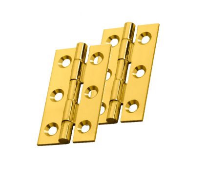 Click Here To Enlarge This Photo Of FTD800C - Carlisle Brass Fingertip Design Cabinet Hinge 50 x 28 x 1.5mm Polished Brass