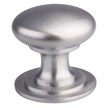 Click Here To Enlarge This Photo Of M47BSC - Carlisle Brass Fingertip Design Victorian Knob 32mm Satin Chrome