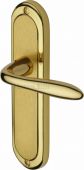 HEN1210-MF Heritage Brass Door Handle Lever Latch Henley Design Mayfair Finish