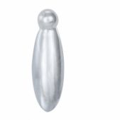 AQ45SC - Carlisle Brass Architectural Quality Covered Escutcheon (Pear Drop) Satin Chrome