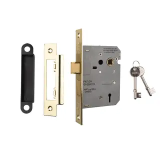LSE5325EB - Carlisle Brass Eurospec 3 Lever Sashlock - Economy 64mm Electro Brass