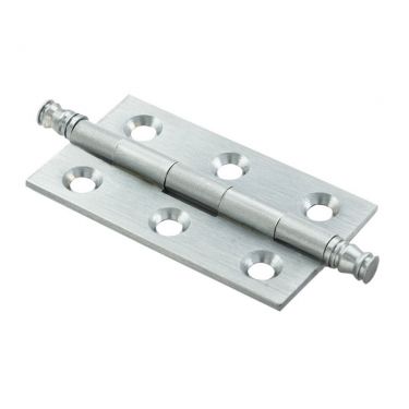 Click Here To Enlarge This Photo Of FTD805DSC - Carlisle Brass Fingertip Design Finial Cabinet Hinge 64 x 35 x 2mm Satin Chrome