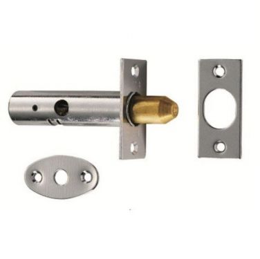 Click Here To Enlarge This Photo Of DSB8225LSC - Carlisle Brass Eurospec Door Security Bolt 85mm (57mm c/c) Satin Chrome