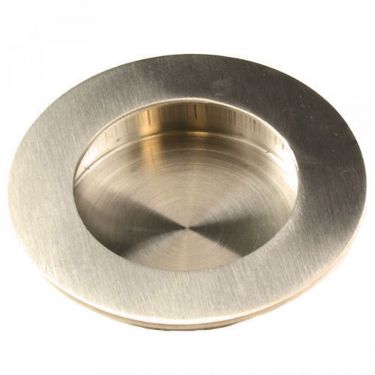 Click Here To Enlarge This Photo Of FPH1002SSS - Carlisle Brass Eurospec Circular Flush Pull 48mm Dia. Satin Stainless Steel