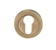 EUL001AB - Carlisle Brass Euro Profile Escutcheon Antique Brass