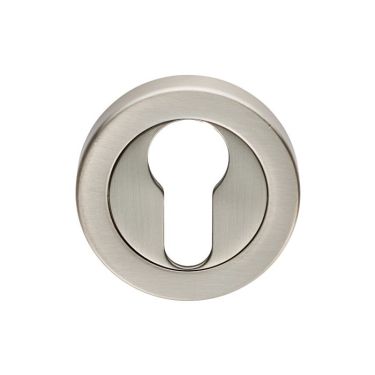 Click Here To Enlarge This Photo Of EUL001SN - Carlisle Brass Euro Profile Escutcheon Satin Nickel