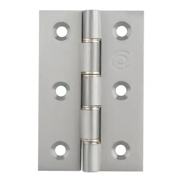 Click Here To Enlarge This Photo Of HDSSW2SC - Carlisle Brass Double Stainless Steel Washered Brass Butt Hinges 76mm x 50mm x 2&period;5mm Satin Chrome