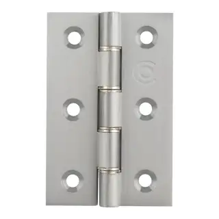 HDSSW2SC - Carlisle Brass Double Stainless Steel Washered Brass Butt Hinges 76mm x 50mm x 2&period;5mm Satin Chrome
