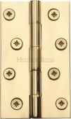 HG99-130-PB Heritage Brass Hinge Brass 4" x 2 ⅜" Polished Brass Finish