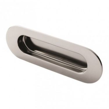 Click Here To Enlarge This Photo Of FPH1001SSS - Carlisle Brass Eurospec Oval Flush Pull 120mm x 41mm Satin Stainless Steel