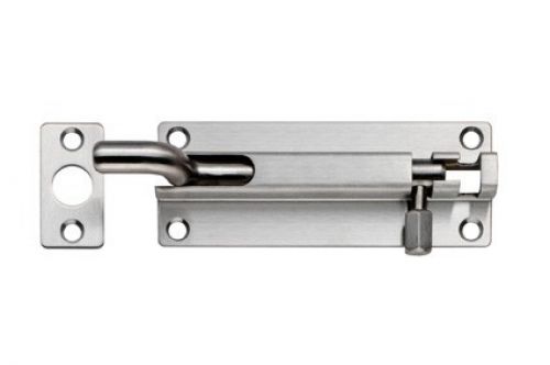 Click Here To Enlarge This Photo Of BBT1150CR/SSS - Carlisle Brass Eurospec 150 x 38mm Cranked Barrel Bolt Satin Stainless Steel
