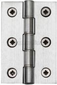 HG99-345-SC Heritage Brass Hinge Brass with Phosphor Washers 3" x 2" Satin Chrome Finish