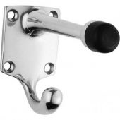 AA38CP - Carlisle Brass Victorian Hat & Coat Hook with Rubber Buffer Polished Chrome