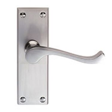 Click Here To Enlarge This Photo Of CBS55SC - Carlisle Brass Victorian Scroll Lever Latch Furniture (Contract Range) Satin Chrome
