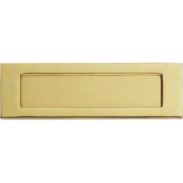 Click Here To Enlarge This Photo Of M36A - Carlisle Brass - Victorian Letter Plate- Polished Brass - Size: 253x77mm - c/c: 224mm - Aperture: 194x42mm