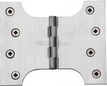 HG99-390-SC Heritage Brass Parliament Hinge Brass 4" x 3" x 5" Satin Chrome Finish
