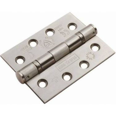 Click Here To Enlarge This Photo Of CEN1433/13SSS - Carlisle Brass Eurospec 102mm x 76mm x 3mm Grade 13 (316 Stainless Steel) Ball Bearing Hinges Satin Stainless Steel