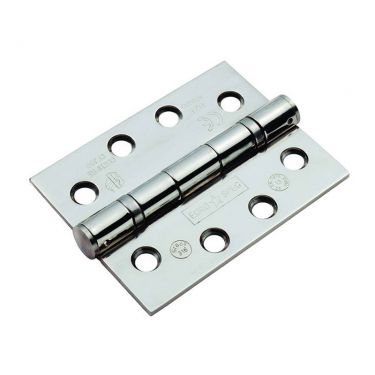 Click Here To Enlarge This Photo Of CEN1433/13BSS - Carlisle Brass Eurospec 102mm x 76mm x 3mm Grade 13 (316 Stainless Steel) Ball Bearing Hinges Polished Stainless Steel