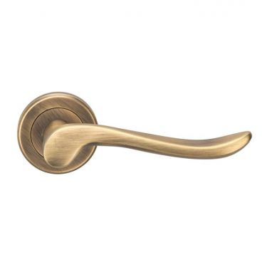Click Here To Enlarge This Photo Of ZIN3130AB - Carlisle Brass Serozzetta 'Verdun' Lever on Rose Antique Brass
