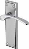 HIL8610-AP Heritage Brass Door Handle Lever Latch Hilton Design Apollo Finish