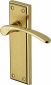 HIL8610-MF Heritage Brass Door Handle Lever Latch Hilton Design Mayfair Finish