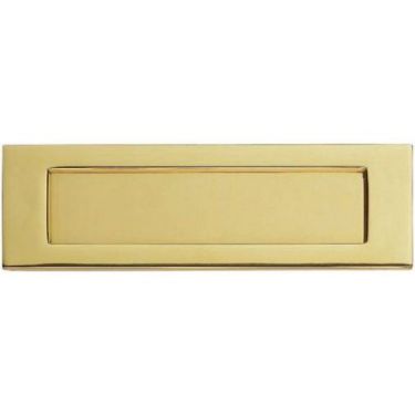 Click Here To Enlarge This Photo Of M36D - Carlisle Brass Victorian Letter Plate (Polished Brass) Size: 305.5x104mm - c/c: 275mm - Aperture: 249x60.5mm