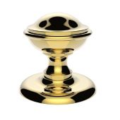 M60 - Carlisle Brass Victorian Centre Door Knob (Round) 79mm Rose Polished Brass