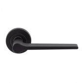 EUL020MB - Carlisle Brass 'Velino' Lever on Round Rose Matt Black