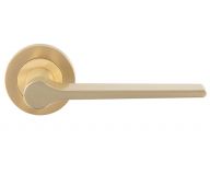 EUL020SB - Carlisle Brass 'Velino' Lever on Round Rose Satin Brass