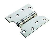 H2N1435BSS - Carlisle Brass Eurospec 102mm x 127mm x 3mm Parliament Hinges c/w Screws Polished Stainless Steel