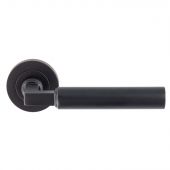 EUL040MB - Carlisle Brass 'Amiata' Lever on Rose Matt Black
