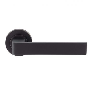Click Here To Enlarge This Photo Of EUL010MB - Carlisle Brass 'Sasso' Lever on Rose Matt Black