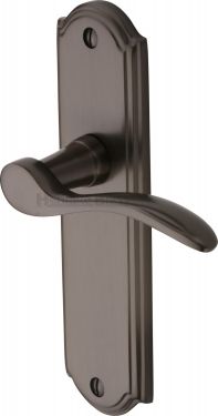 Click Here To Enlarge This Photo Of HOW1310-MB Heritage Brass Door Handle Lever Latch Howard Design Matt Bronze Finish