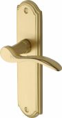 HOW1310-SB Heritage Brass Door Handle Lever Latch Howard Design Satin Brass Finish