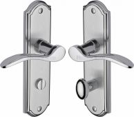 HOW1330-AP Heritage Brass Door Handle For Bathroom Howard Design Apollo Finish