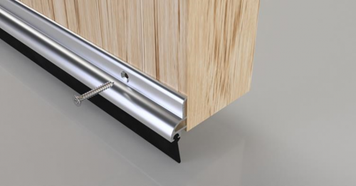 Click Here To Enlarge This Photo Of Stormguard Heavy Duty Rubber Door Seal 914mm Aluminium (03SR0210914A)
