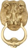 K1210-SB Heritage Brass Lion Knocker Satin Brass Finish