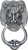 K1210-SC Heritage Brass Lion Knocker Satin Chrome Finish