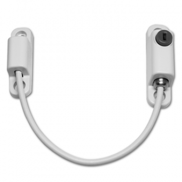 Click Here To Enlarge This Photo Of CH10001 - CHAMELEON 150mm Locking Window Cable Restrictor White