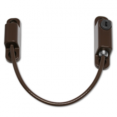 Click Here To Enlarge This Photo Of CH10002 - CHAMELEON 150mm Locking Window Cable Restrictor Brown