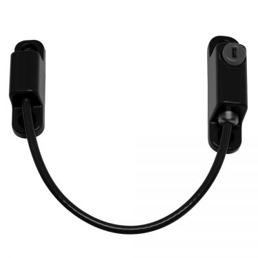 Click Here To Enlarge This Photo Of CH30072 - CHAMELEON 150mm Locking Window Cable Restrictor Black
