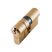 AS10141 - ASEC Kite British Standard 1 Star Kitemarked Euro Double Cylinder - 85mm 40/45 (35/10/40) KD Satin Brass