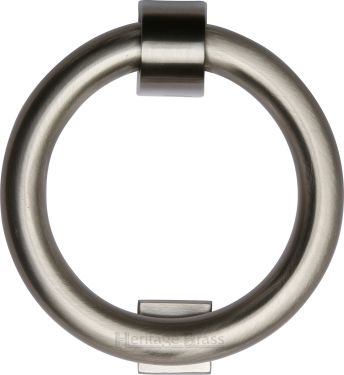 Click Here To Enlarge This Photo Of K1270-SN Heritage Brass Ring Knocker Satin Nickel Finish
