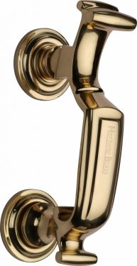 Click Here To Enlarge This Photo Of K1300-PB Heritage Brass Doctor Knocker Polished Brass Finish