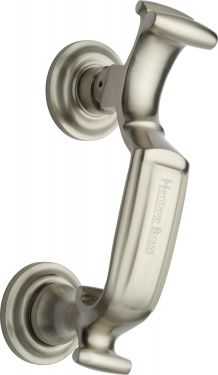 Click Here To Enlarge This Photo Of K1300-SN Heritage Brass Doctor Knocker Satin Nickel Finish
